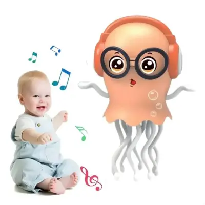 Brinquedo Interativo Polvo Dançante com LED e Música