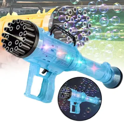 Brinquedo Lançador de Bolhas Bubble Com 21 Furos – Cor Sortida