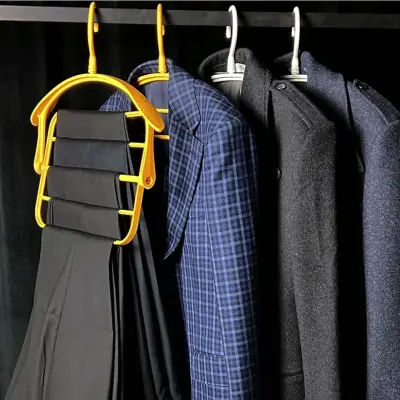 Cabide Rotativo Flexível Para Calças, Vestidos, Paletós e Calçados