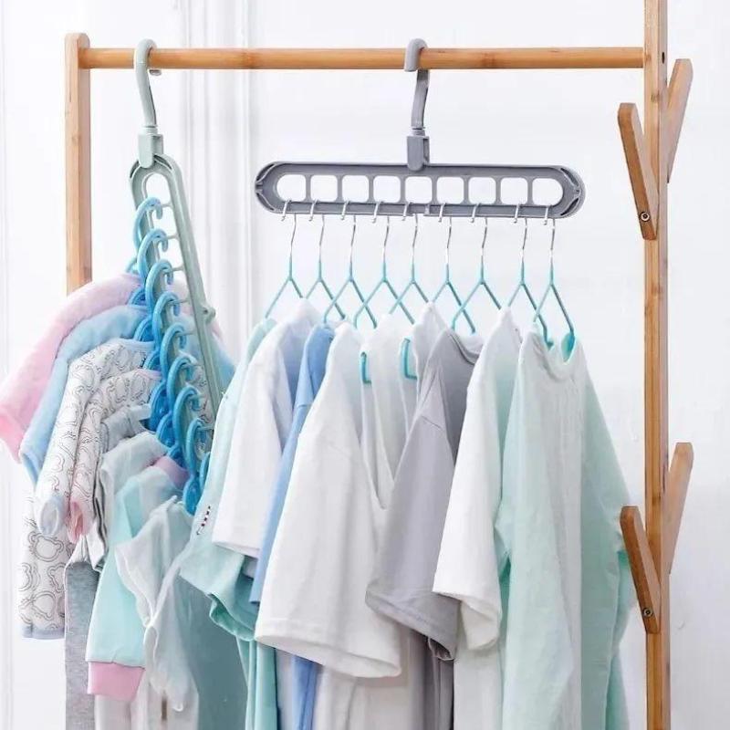 Cabides Magico 9 Furos Multi-dobrável Organizador