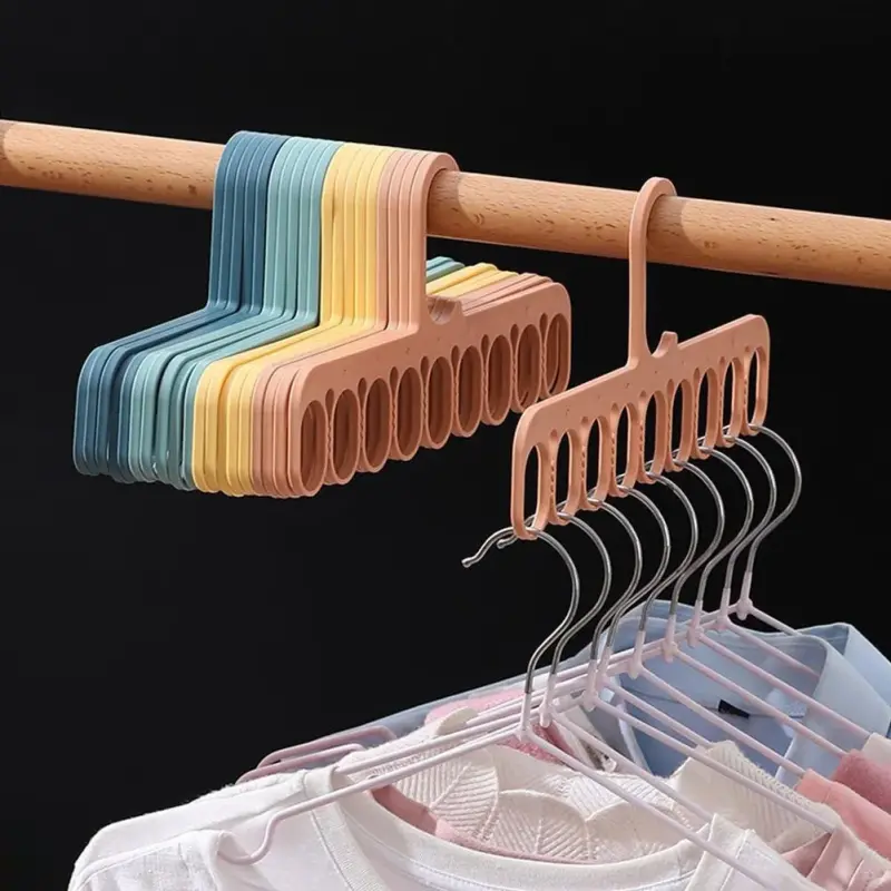 Cabides Multiuso Organizador 9 Furos Guarda-roupas
