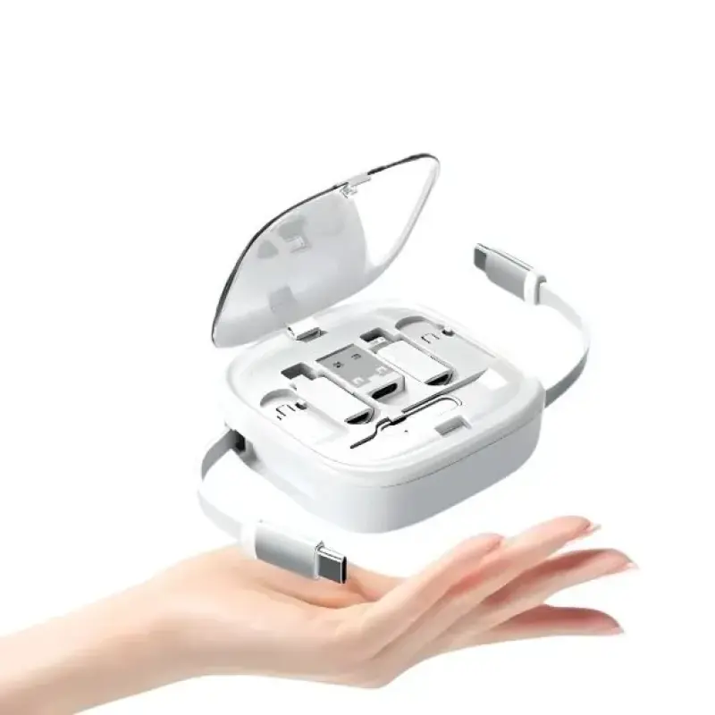 Cabo Adaptador 6 em 1 Tipo-C para USB-A, USB-C e Smartphones 1 Metro