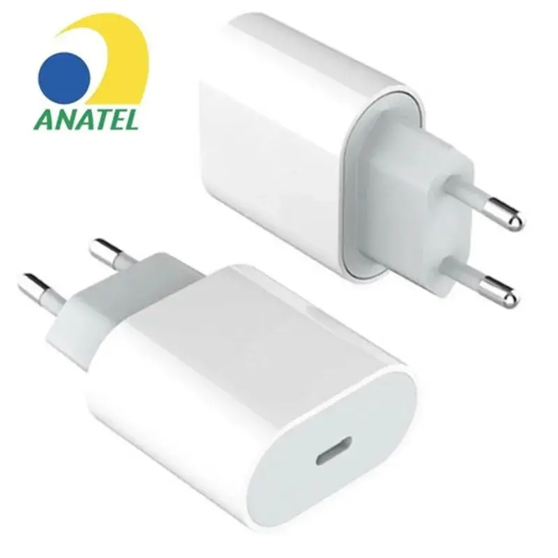 Cabo Carregador + Fonte Compatível Tipo C USB-C 20W