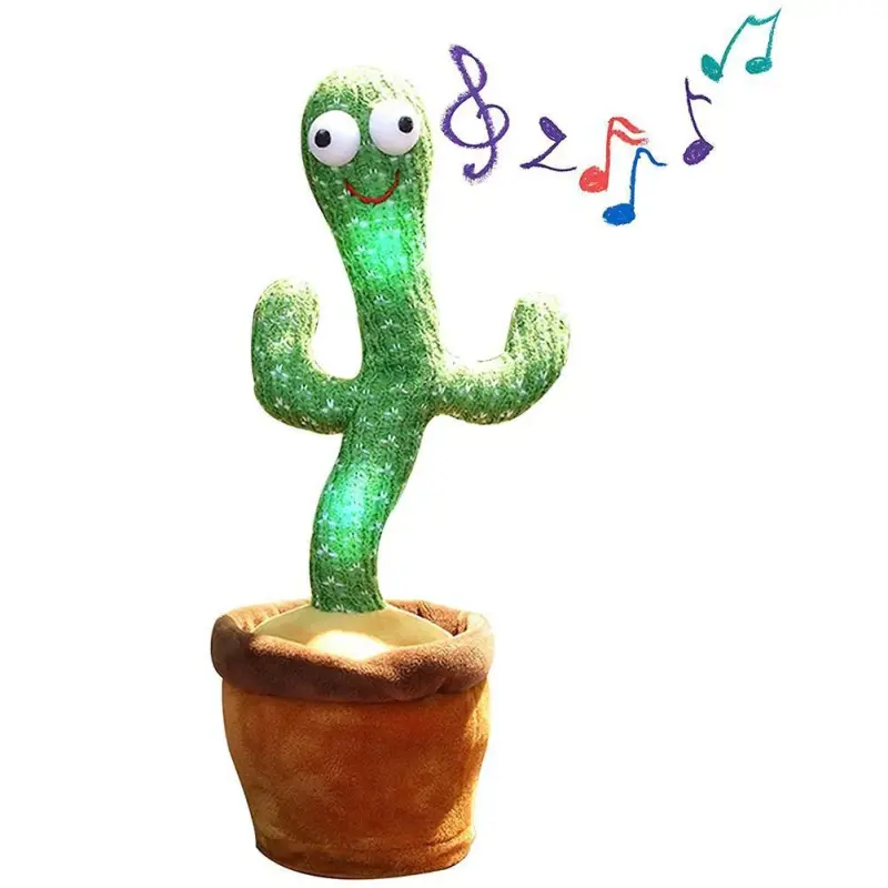 [OFERTA 🔥] Cacto Dançante e Falante – Brinquedo Repete Grava Pisca Toca Músicas