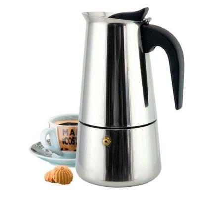 Cafeteira Italiana Luxo 6 Xícaras de Café em Inox