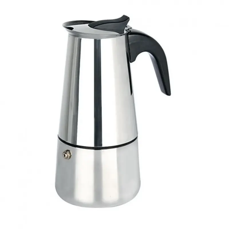 Cafeteira Italiana Luxo 6 Xícaras de Café em Inox