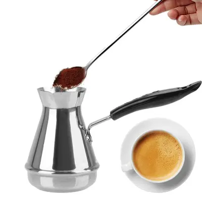 Cafeteira Turca Ibrik Para Café Turco Colonial em Inox