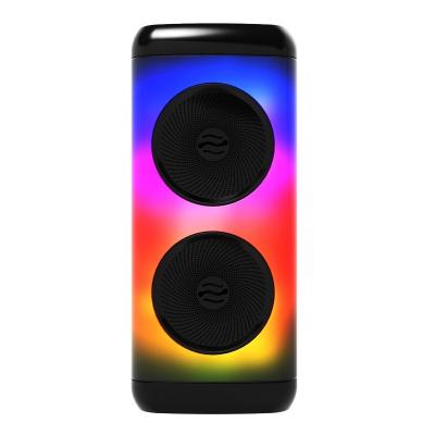 Caixa De Som Bluetooth Portátil Com Microfone e Led RGB