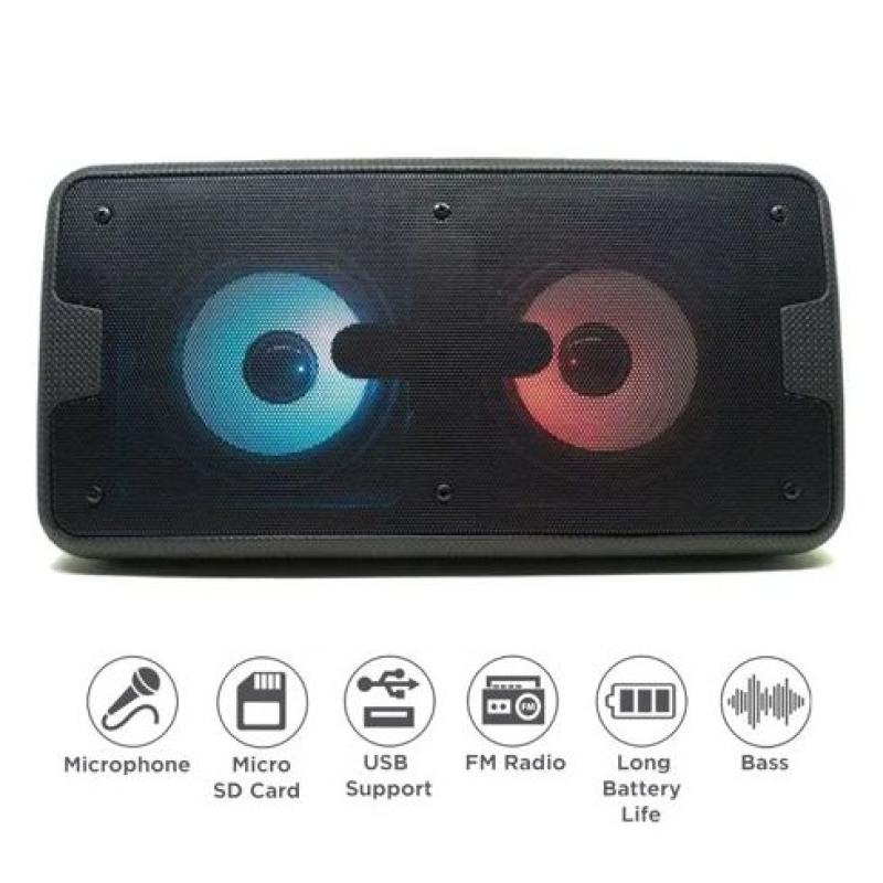 Caixa de Som com Microfone Bluetooth Radio FM Led USB SD – XZJ-20