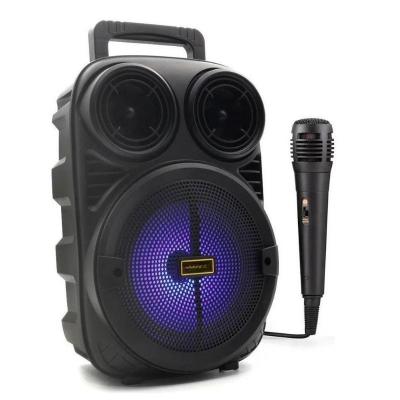 Caixa De Som Portatil Com Microfone Bluetooth MP3 USB FM