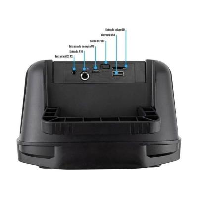 Caixa De Som Portatil Com Microfone Bluetooth MP3 USB FM