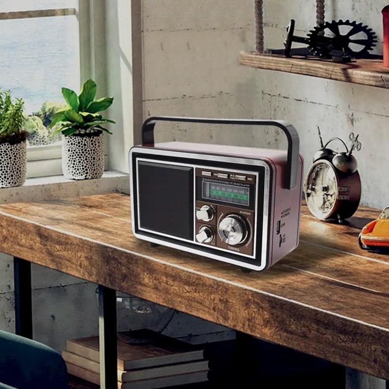 Caixa de Som Radio Retro Portátil Bluetooth
