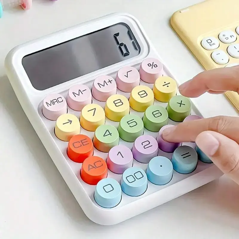 Calculadora Colorida Botões Redondos