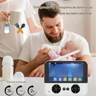 Câmera Espiã Baba Eletrônica Com Audio E Sensor De Temperatura