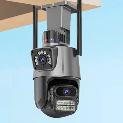 Camera Segurança Externa Lente Dupla 4K