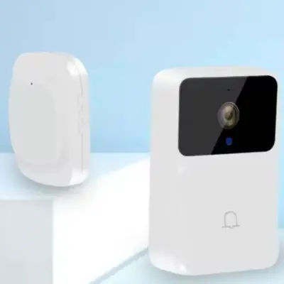 Campainha Interfone Inteligente Com Câmera e Áudio Wi-fi Sem Fio
