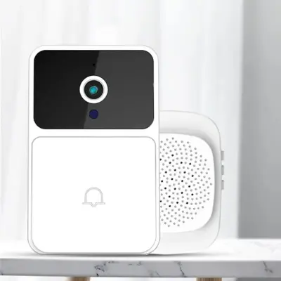 Campainha Interfone Inteligente Com Câmera e Áudio Wi-fi Sem Fio
