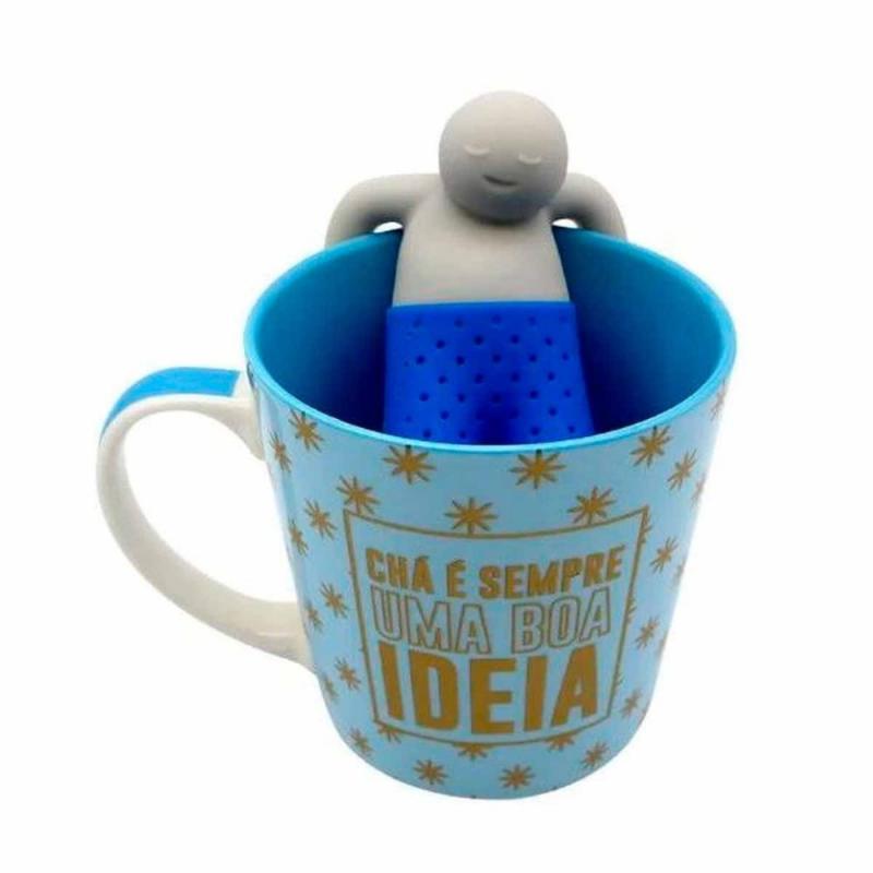Caneca com Infusor para Chá 350ML – É Uma Boa Ideia