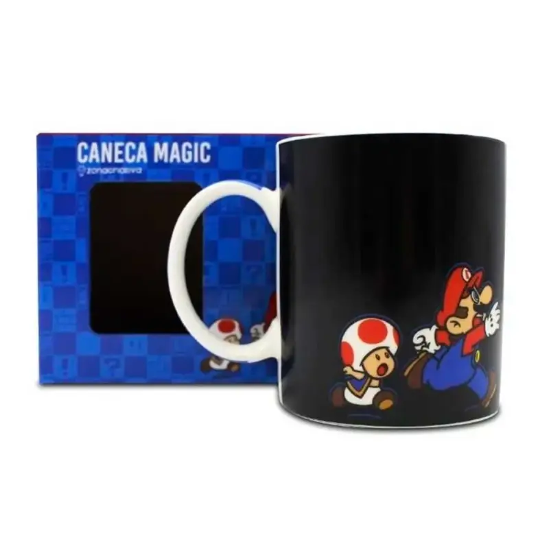 Caneca Mágica Mudar de Cor Super Mario – 300ml