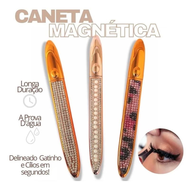 Caneta Delineadora Magnética Adesiva Para Cílios Postiços Maquiagem