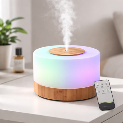 Umidificador Aromatizador Colorida com Controle Remoto – 300ml