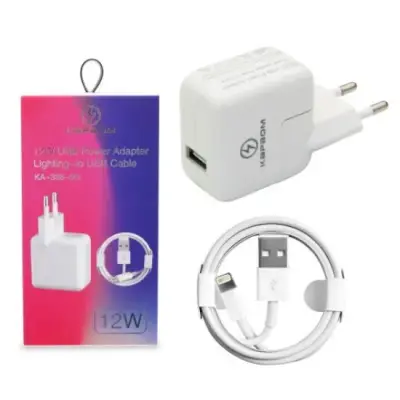 Carregador 12W + Cabo Usb Para iPhone 5 6 7 8 X Xr Xs