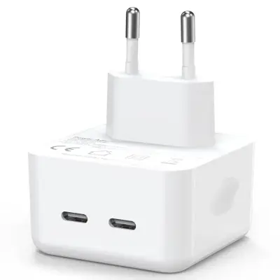 Fonte Tomada Carregadora C+C 40W Para IPhone 11/12/13/14/Tipo C – Duplo USB C
