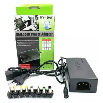 Carregador Fonte Universal Para Notebook Laptop 120W com Adaptador