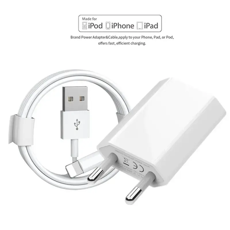 Carregador USB + Cabo Lightning Iphone 10W