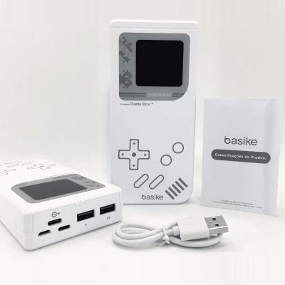 Carregador Portátil Power Bank Formato Mini Game 20000mAh Basike