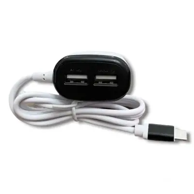 Carregador Turbo de Celular Ultra Rápido 3.6A com 2 Portas USB – V8