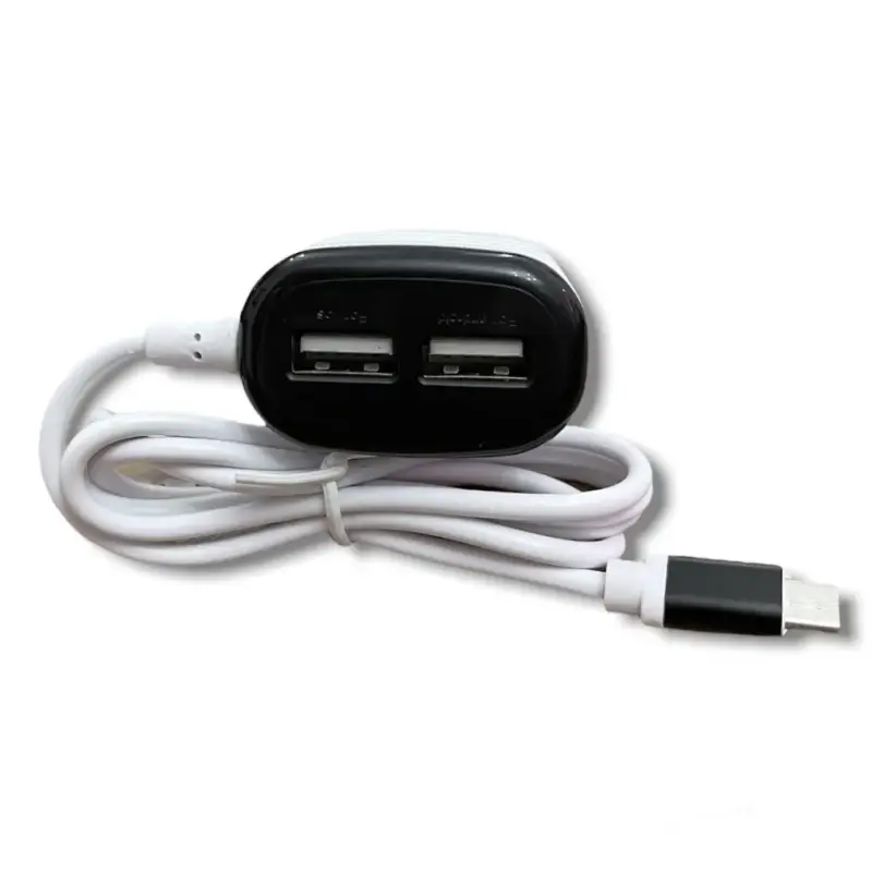 Carregador Turbo de Celular Ultra Rápido 3.6A com 2 Portas USB – V8
