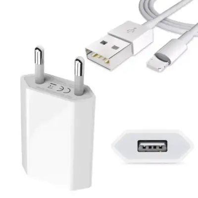 Carregador USB + Cabo Lightning Iphone 10W