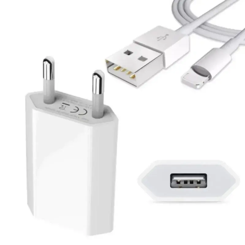 Carregador USB + Cabo Lightning Iphone 10W