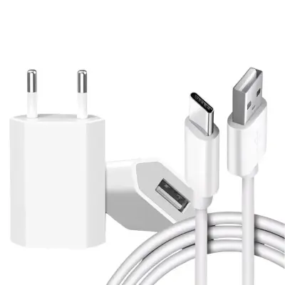 Carregador USB + Cabo Tipo C 10W