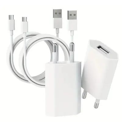 Carregador USB + Cabo Tipo C 10W