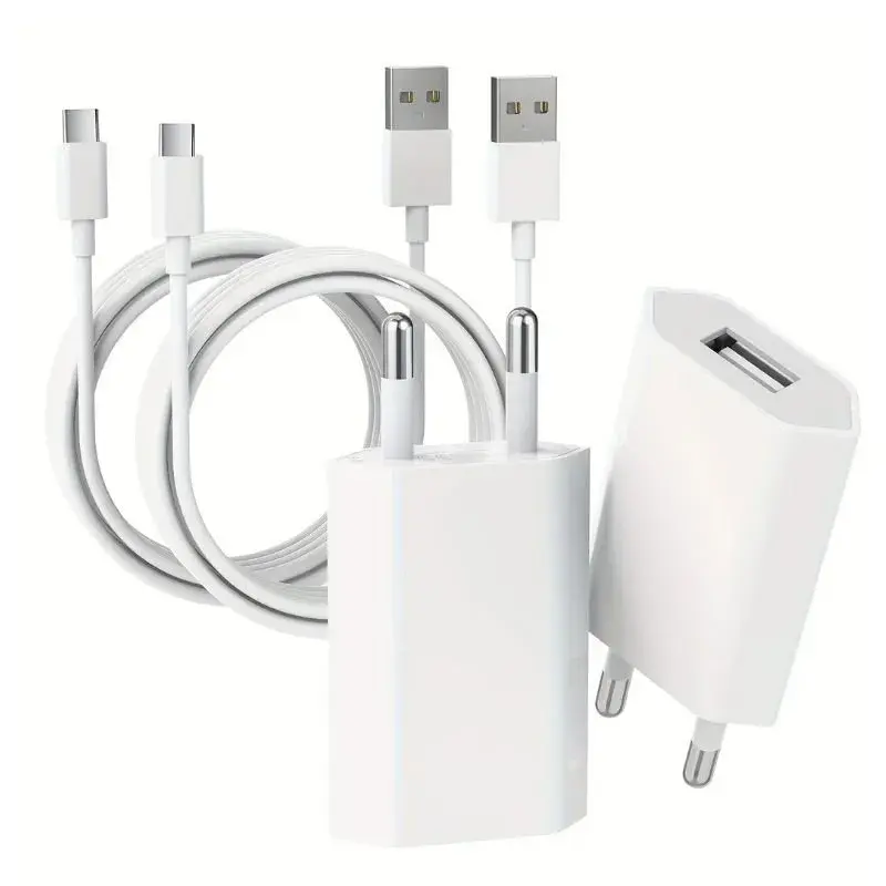 Carregador USB + Cabo Tipo C 10W