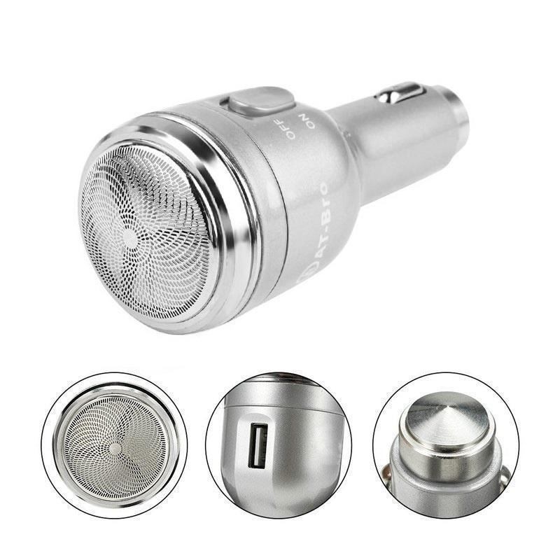Carregador Veicular com Barbeador Elétrico USB Car Charger