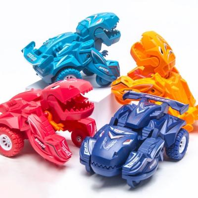 Carrinho Robô Dinossauro De Deformação Por Impacto À Fricção