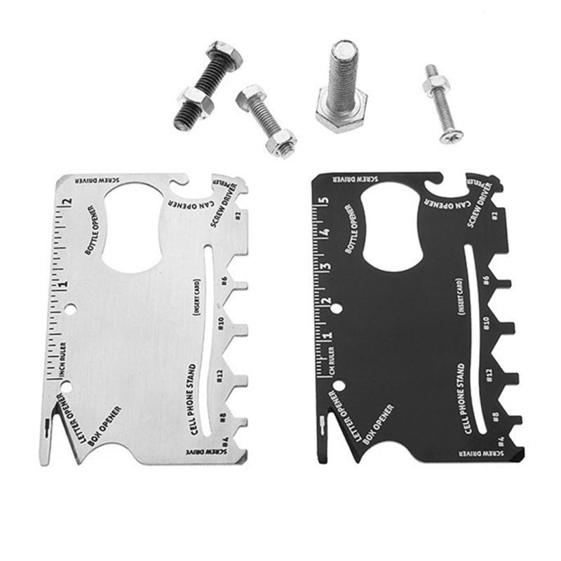 Cartão Ninja Multi Ferramentas Carteira 18 Em 1 em Aço Inox
