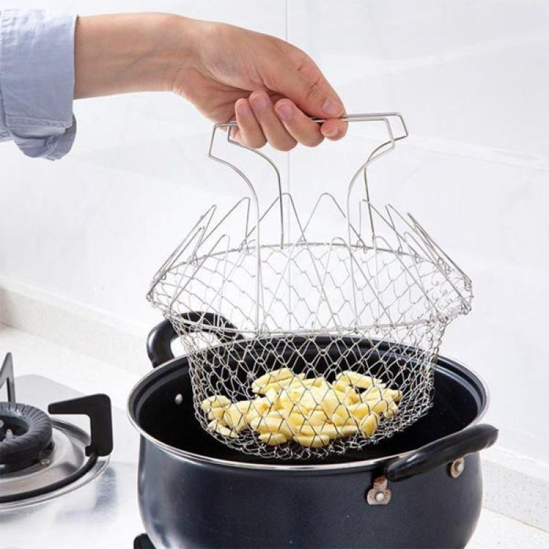 Cesta Flexível para Cozimento e Fritura de Alimentos
