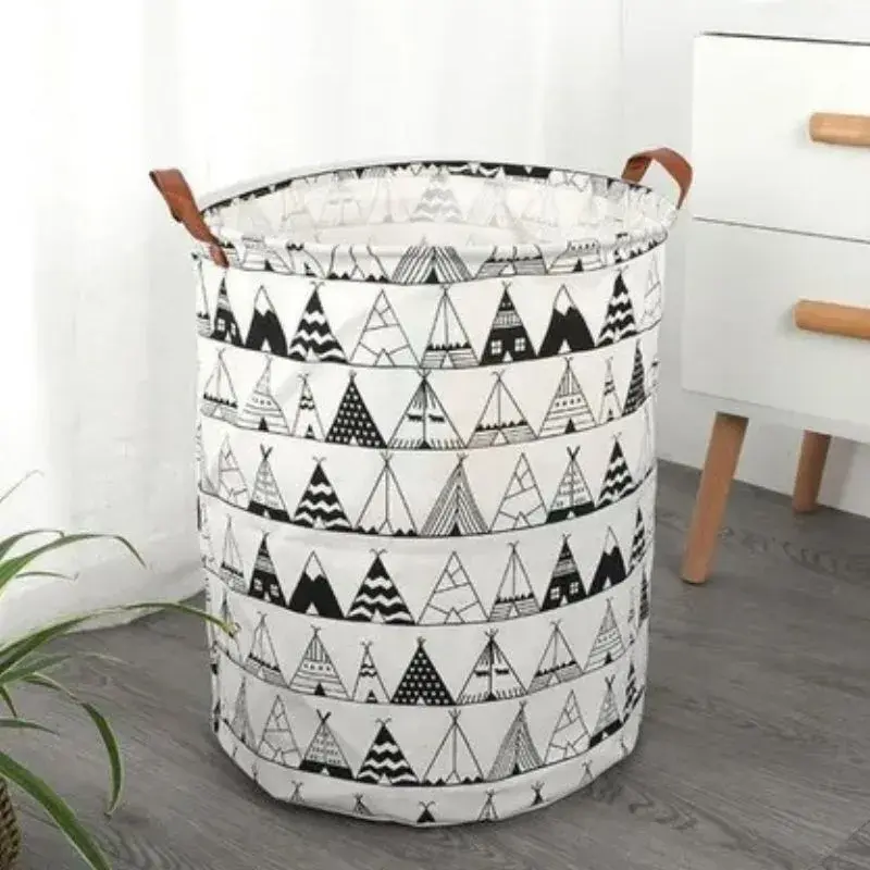 Cesto Roupa Suja Organizador Dobrável Banheiro Lavanderia
