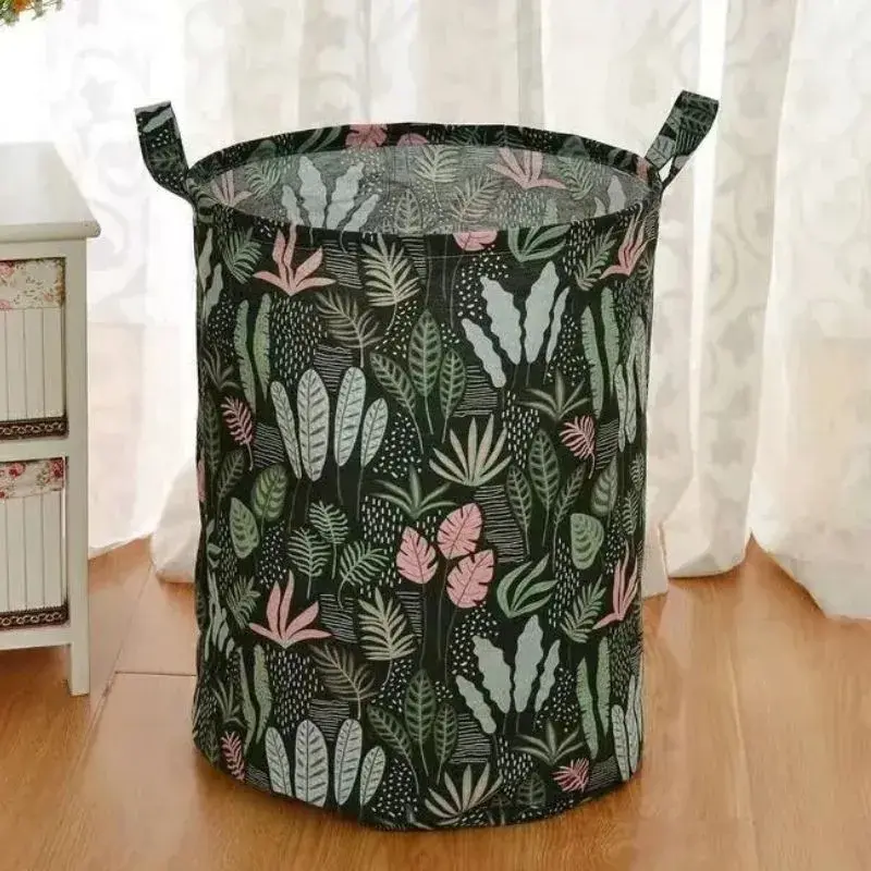 Cesto Roupa Suja Organizador Dobrável Banheiro Lavanderia