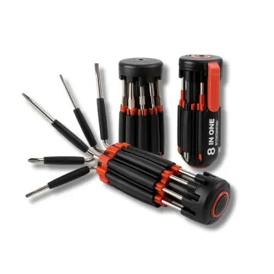 Chave De Fenda Phillips Compacta Multiuso 8 Em 1
