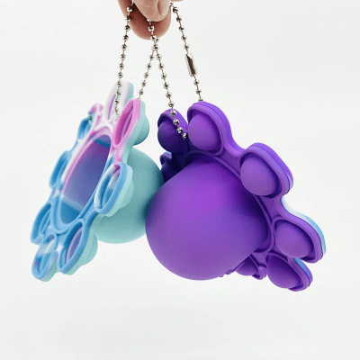 Chaveiro Polvo Reversível Fidget Pop It Toy Brinquedo