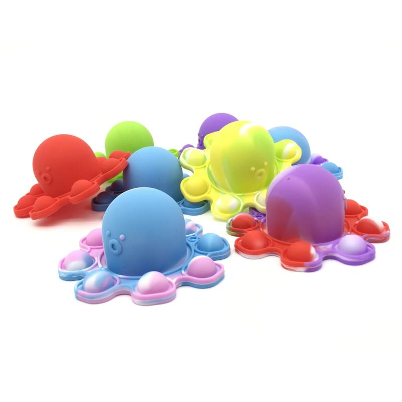 Chaveiro Polvo Reversível Fidget Pop It Toy Brinquedo