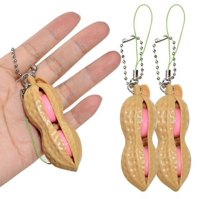 Chaveiro Pop It Fidget Toy Amendoim