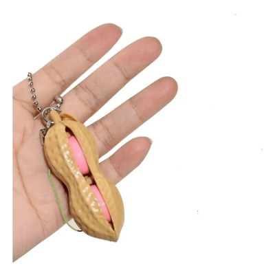 Chaveiro Pop It Fidget Toy Amendoim