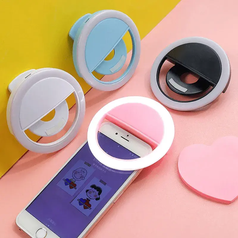 Clipe Anel Luz Pra Selfie Ring Light Flash Celular Universal