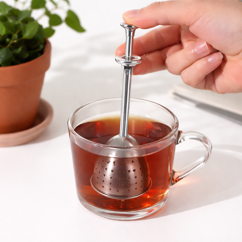 Coador de Chá Portátil Reutilizável Infusor de Chá